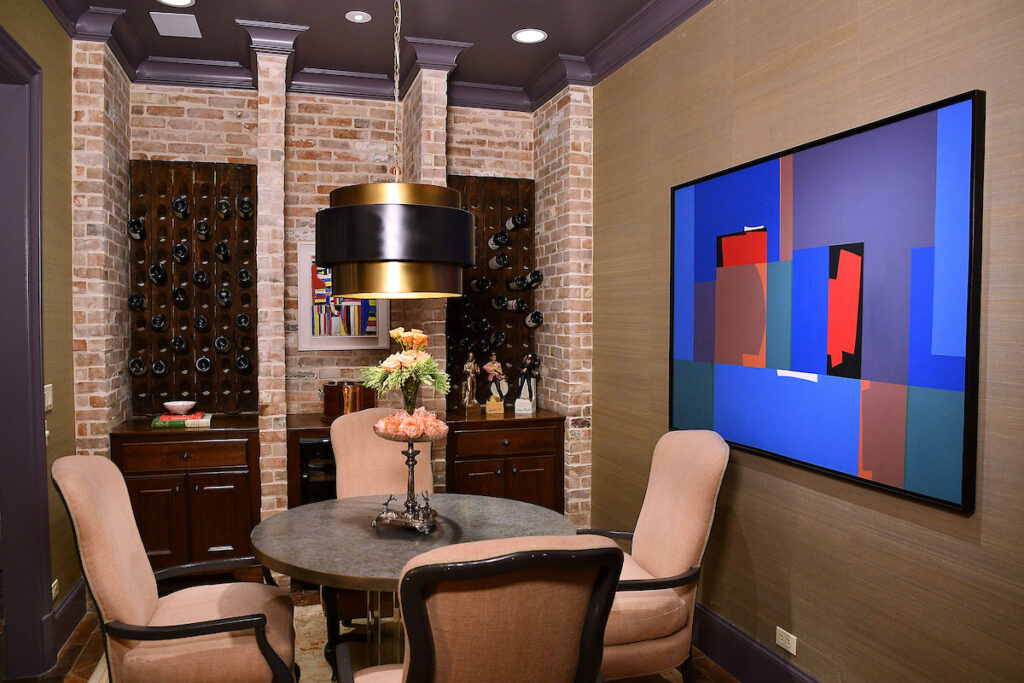 The wine room at the Kappa Kappa Gamma Charitable Foundation home tour preview party (Photo by Dave Rossman)