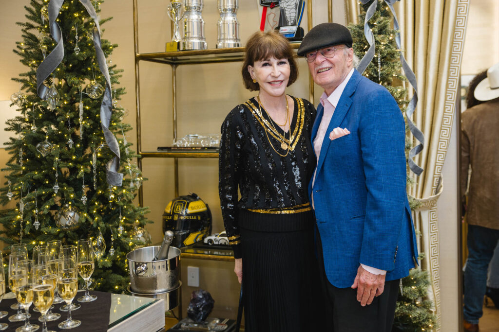 Shelby Hodge & Shafik Rifaat at the de Boulle holiday party in River Oaks District (Photo by Johnny Than)