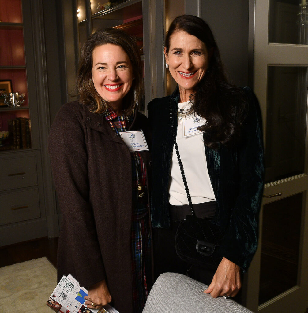 Jill Oliver, Kristen Berger at the Kappa Kappa Gamma Charitable  Foundation home tour preview party  (Photo by Dave Rossman)