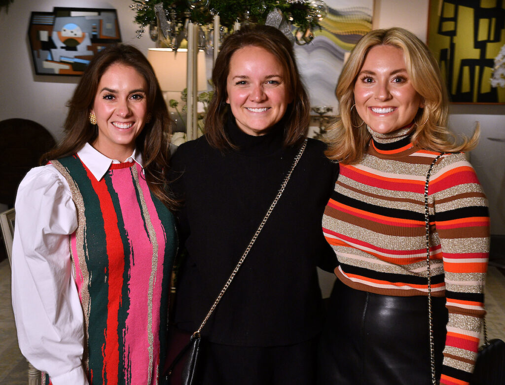 Ellen Rigney, Ali Guarino, Kendall Chuchla at the Kappa Kappa Gamma Charitable  Foundation home tour preview party  (Photo by Dave Rossman)