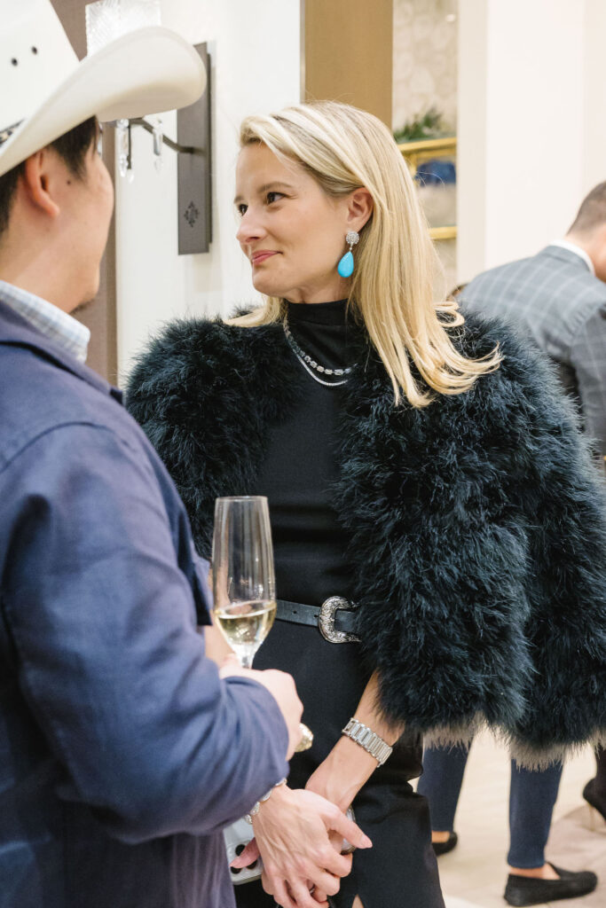 Allison Boulle at the de Boulle holiday party in River Oaks District (Photo by Johnny Than)