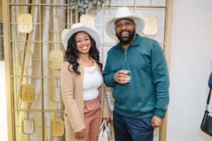 Kelcie Walker, Jamar Walker at the de Boulle holiday party in River Oaks District (Photo by Johnny Than)