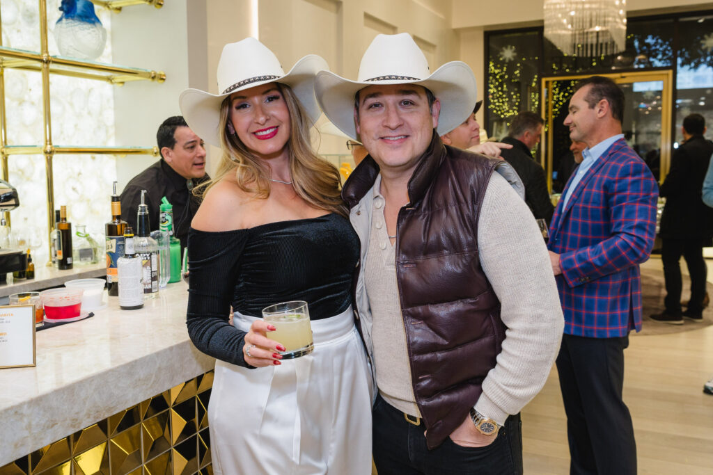 Brie & Craig Pena at the de Boulle holiday party in River Oaks District (Photo by Johnny Than)
