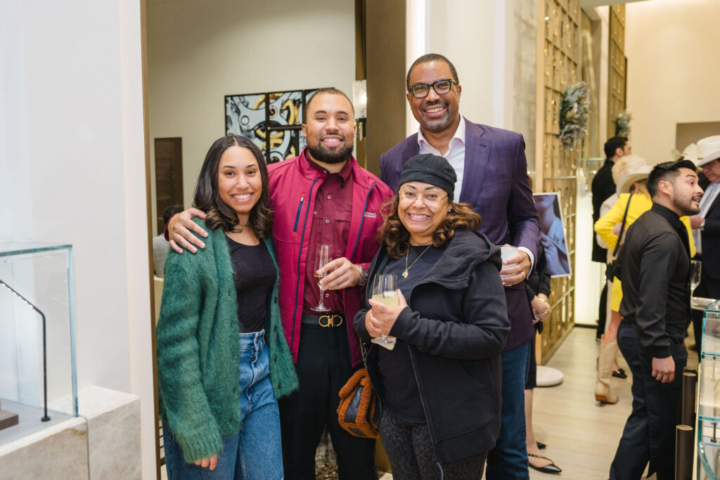  Eryn Taylor, Joshua Taylor, Vonda Taylor, Troy Taylor at the de Boulle holiday party in River Oaks District (Photo by Johnny Than)