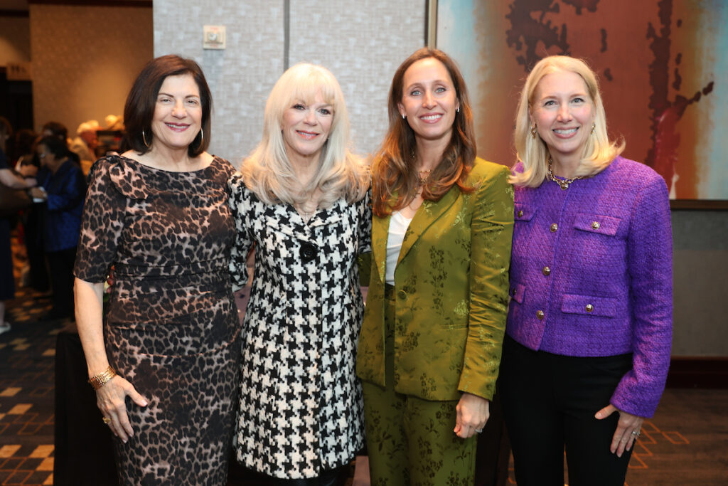 Ellie Francisco, Lynda Transier, Christine Transier, Elizabeth Smith at the Angels of Hope Luncheon (Photo by Priscilla Dickson)