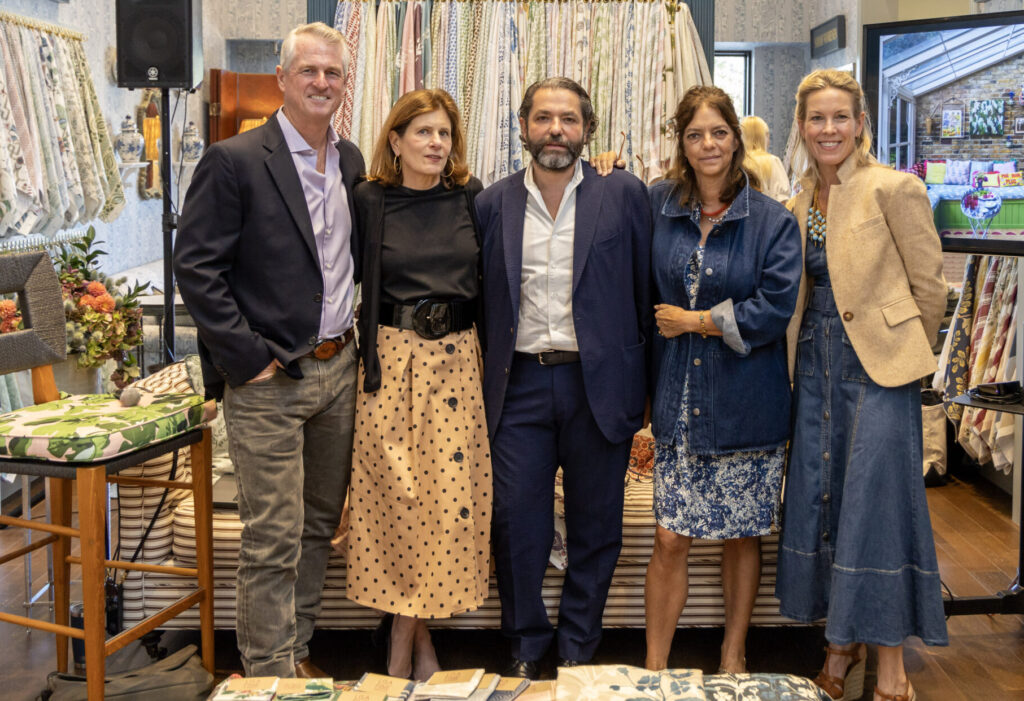 Hunter Ellis, Lisa Fine, Pierre Sauvage, Carolina irving, Meredith Ellis at JAMES Showroom