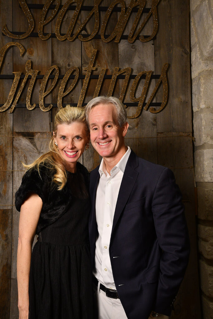 Jennifer & Dan blum at the Santa's Elves party benefiting MD Anderson Children's Cancer Hospital