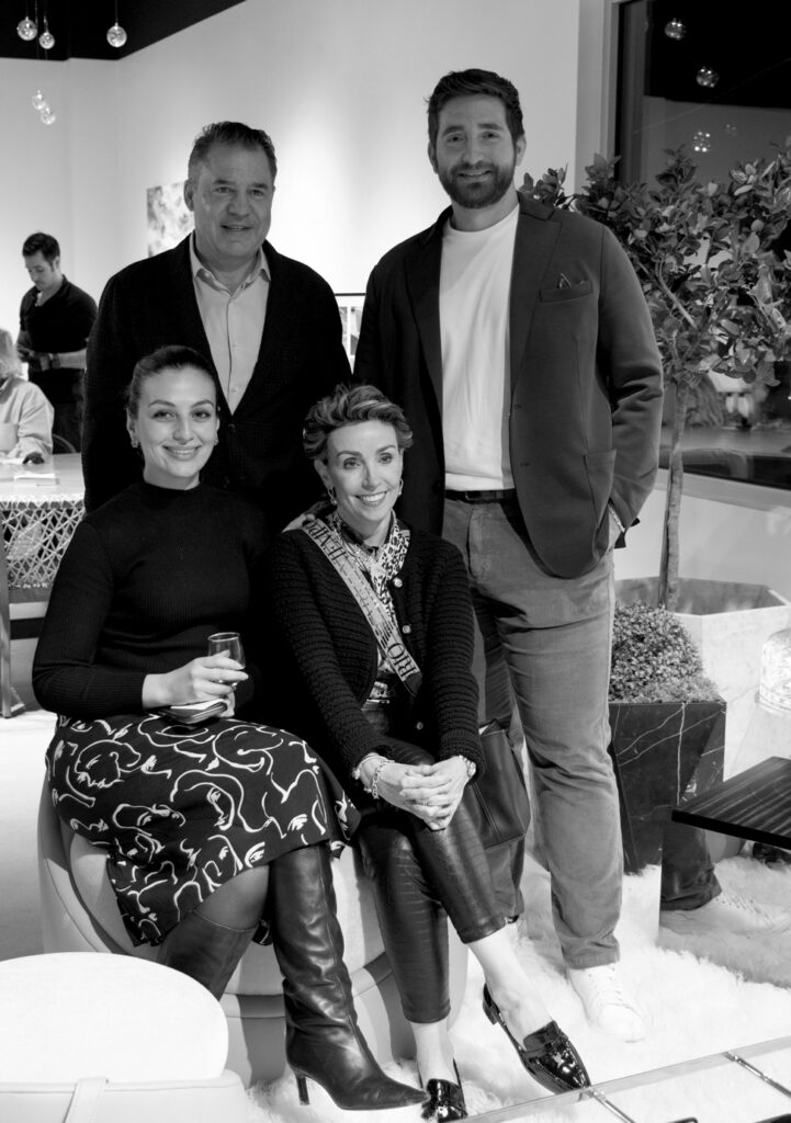 Art of the World’s Liliana Molina and Mauricio Vallejo, Maria Paula Vargas, Mauricio Sampogna at Rottet Collection at Gala Design-Studio (Photo by Chloe Kissner)
