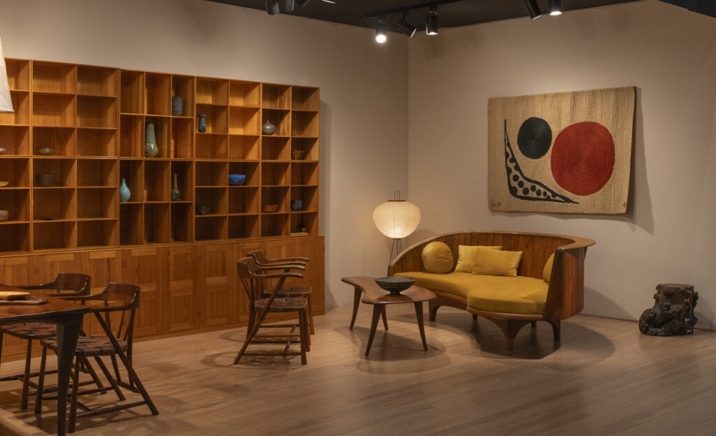 Converso Modern's modernist collections welcomed visitors of Salon Art + Design New York. (Photo by Peter Baker)