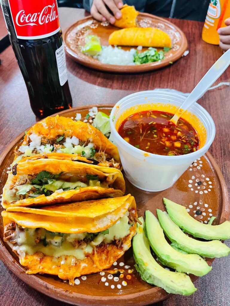 The birria tacos are a must-order from Birrieria y Taqueria Cortez. (Courtesy)