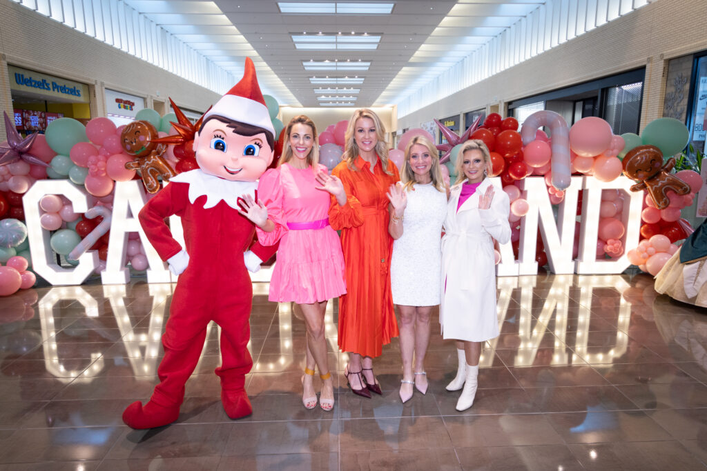 Breakfast with Santa Spectacular Co-Chairs, Katy Brooks, Stacy Hicks, Jessica Rugg, and Ashley Smetko with Elf on a Shelf. (Photo by Kim Leeson)