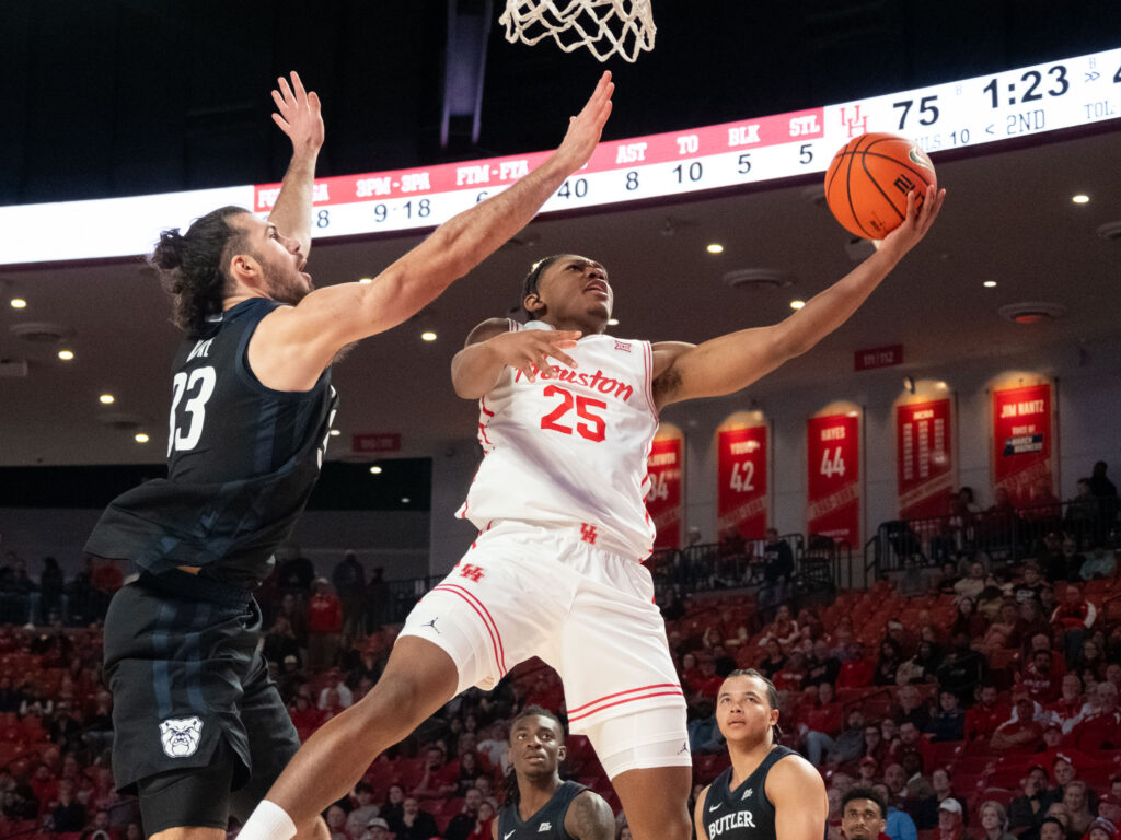 The University of Houston Cougars beat the Butler Bulldogs 79-51 at the Fertitta Center