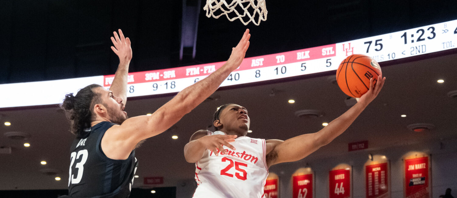 The University of Houston Cougars beat the Butler Bulldogs 79-51 at the Fertitta Center