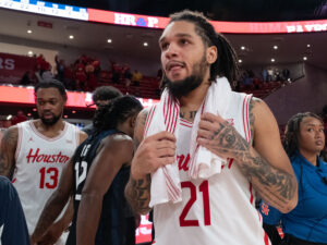The University of Houston Cougars beat the Butler Bulldogs 79-51 at the Fertitta Center