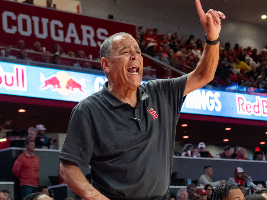 University of Houston coach Kelvin Sampson knows what he wants from his team. (Photo by F. Carter Smith)