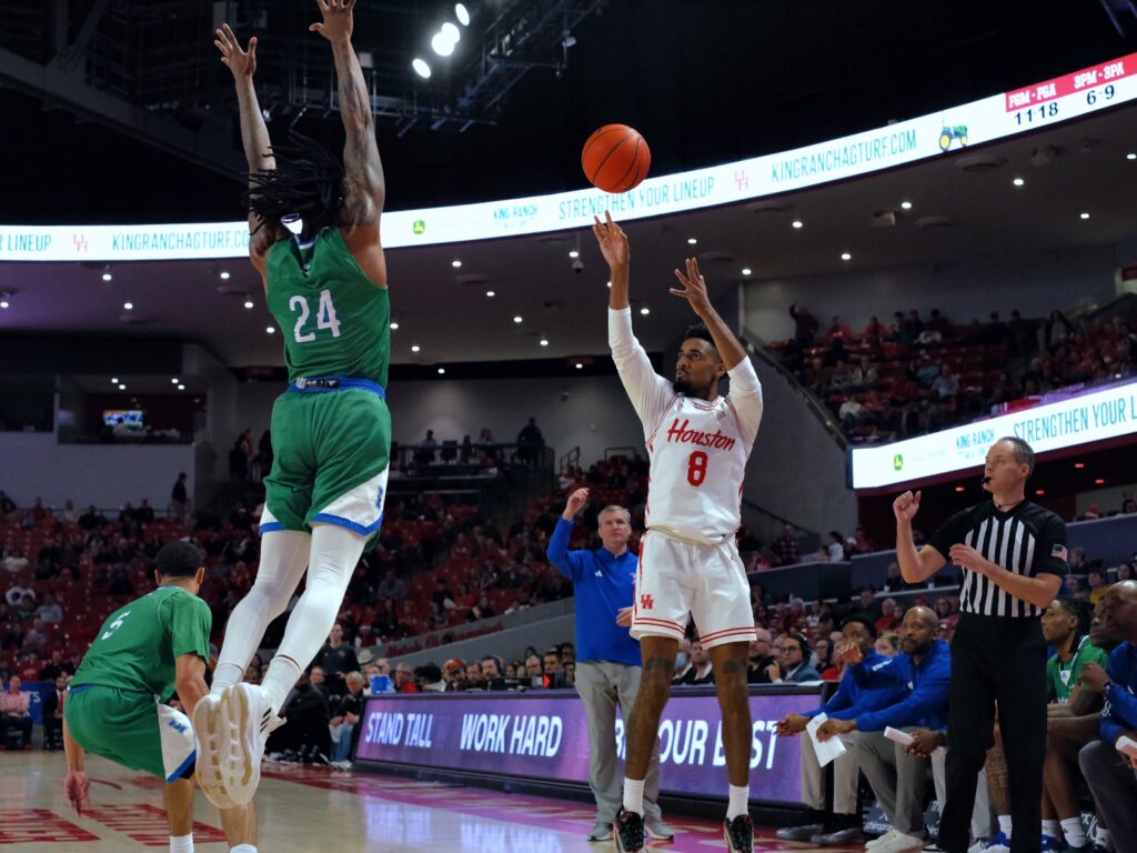 Mylik Wilson has turned himself into a much better shooter for Houston. (Photo by F. Crter Smith)
