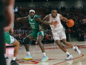JoJo Tugler has worked on his offensive game for Houston. (Photo by F. Crter Smith)
