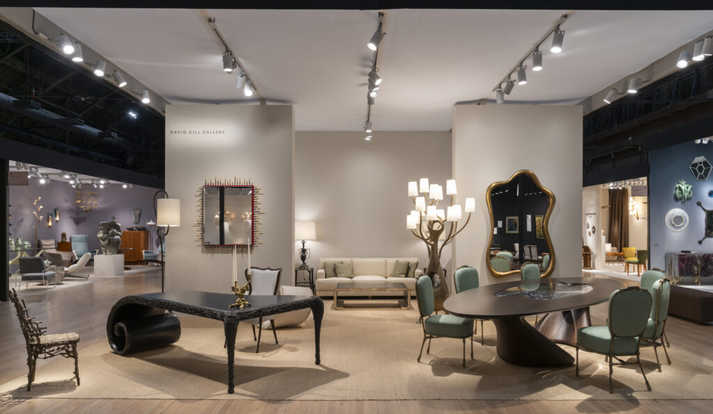 David Gill Gallery's important furnishings and objects exhibited at Salon Art + Design New York 2024. (Photo by Peter Baker)
