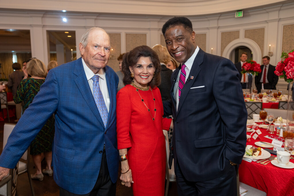 Dr. Walter & Linda McReynolds, Spencer Tilman at the Salvation Army of Greater Houston 30th annual luncheon (Photo by Jenny Antill)