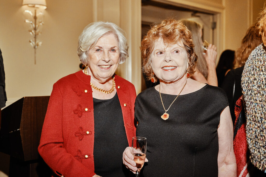 THS board member Evelyn Boatwright, Joanne Zumbrun at The Heritage Society's Evening of Heritage (Photo by Fulton Davenport)