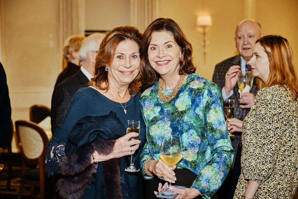 Cathy Campbell Brock, Roxann Neumann at The Heritage Society's Evening of Heritage (Photo by Fulton Davenport)