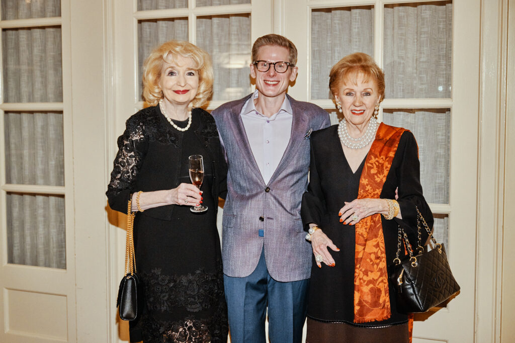 Mary Sage, Daniel Irion, Marguerite Swartz at The Heritage Society's Evening of Heritage (Photo by Fulton Davenport)