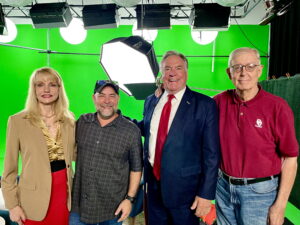 Nelda Blair, Mike Huffine, Bruce Tough and Steve Leakey George's coffee club