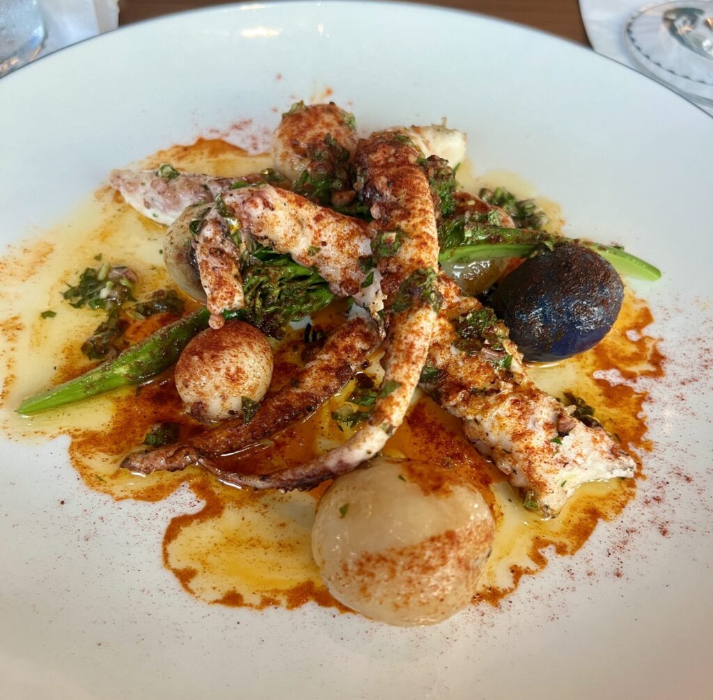 The Grilled Spanish Octopus at Even Coast is a stunner. (Photo by Megan Ziots)
