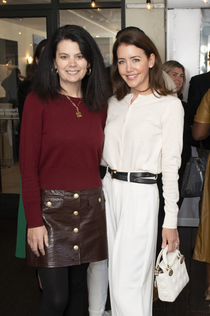 Melissa Smrekar and Amy Havins at the lunch hosted by Jonathan Adler. (Photo by Tamytha Cameron Photography)