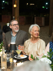 Javier Lopez, Gayla Gardner at the Delicious Alchemy Banquet 2024 at Hope Farms HTX to benefit Recipe for Success Foundation