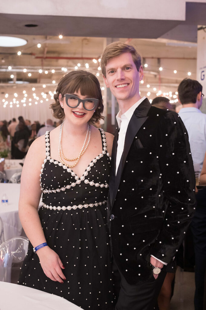 Kit Klaes, Davis Hance at the Houston Young Professionals for the American Cancer Society 'Shuck Cancer' fundraiser (Photo by Daniel Ortiz)