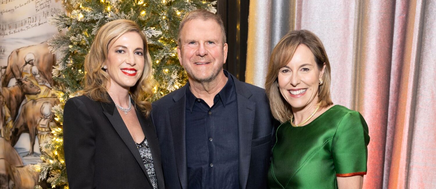 Lauren and Tilman Fertitta alongside Debbie Sukin; Photo by Jenny Antill