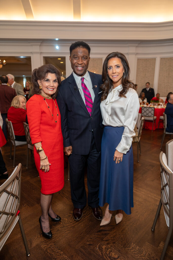 Linda McReynolds, Spencer Tilman and Hannah McNair make the scene at the Salvation Army of Greater Houston 30th annual luncheon. (Photo by Jenny Antill)