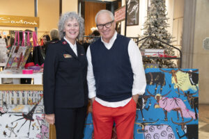 Major Dawn McFarland, Donald Robertson (Photo by Tamytha Cameron)