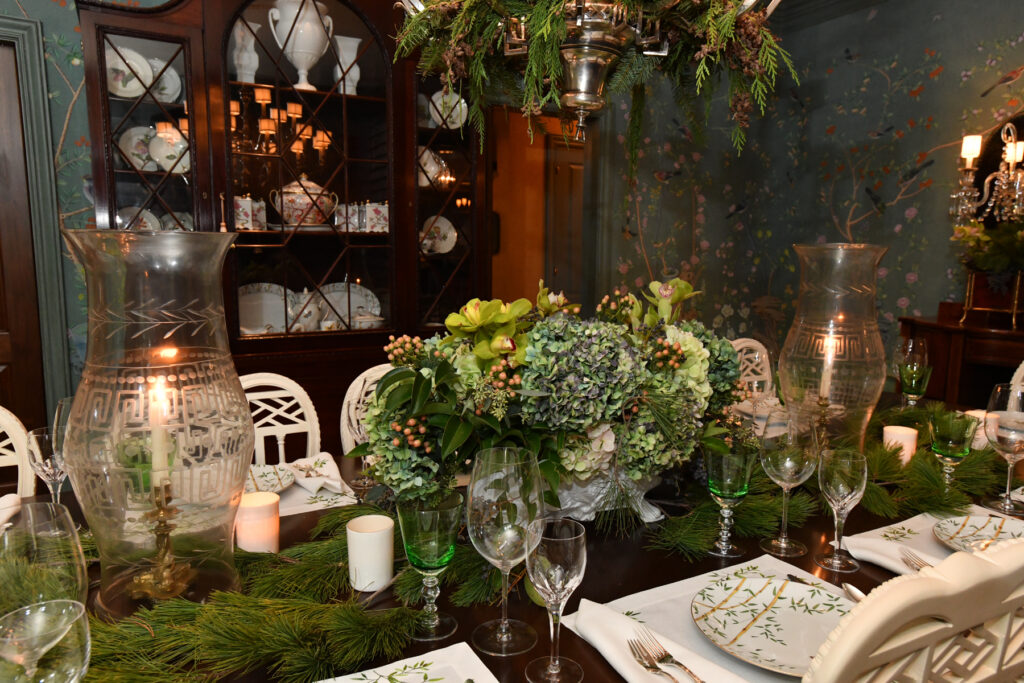 Kappa Kappa Gamma Foundation of Houston Holiday Pilgrimage table decor from a previous year. (Photo by Jeff Grass)