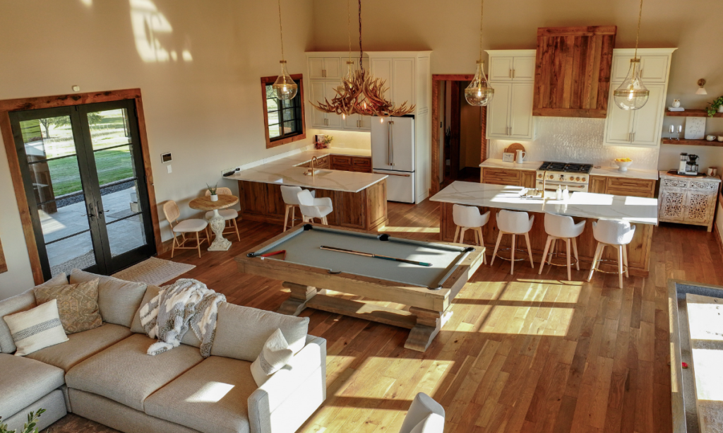 Guest house interior at the K6 Ranch