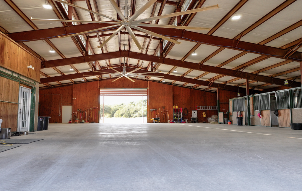 The K6 Ranch development in Mineral Wells includes an elaborate horse barn.