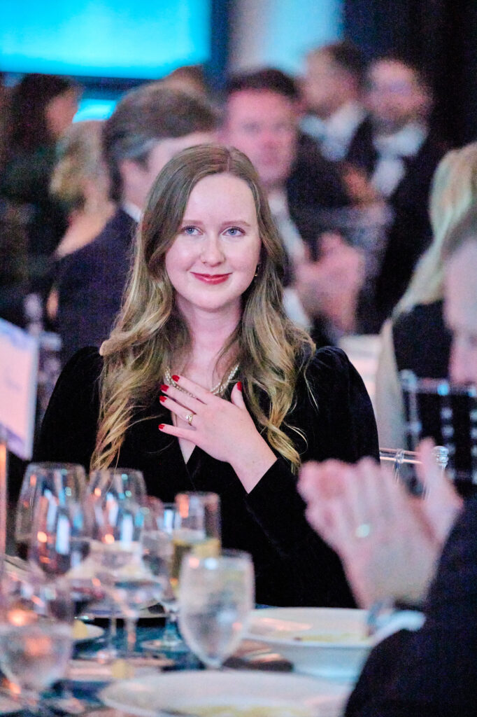 Spindletop Women in STEM BAFTX Scholar Reagan Crow at the Spindletop Community Impact Partners 50th annual Holiday Ball (Photo by Fulton Davenport/PWL Studio)