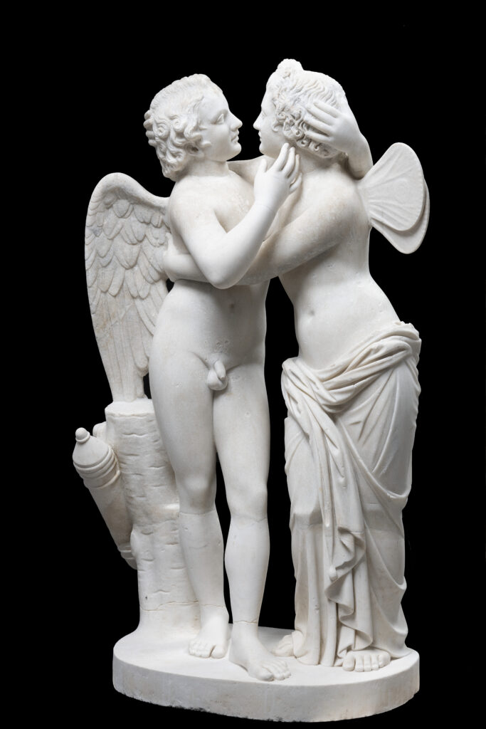 "Statue of Cupid and Psyche" is a timeless symbol of love and unity. (Photo by Lorenzo De Masi, Courtesy of Torlonia Foundation)