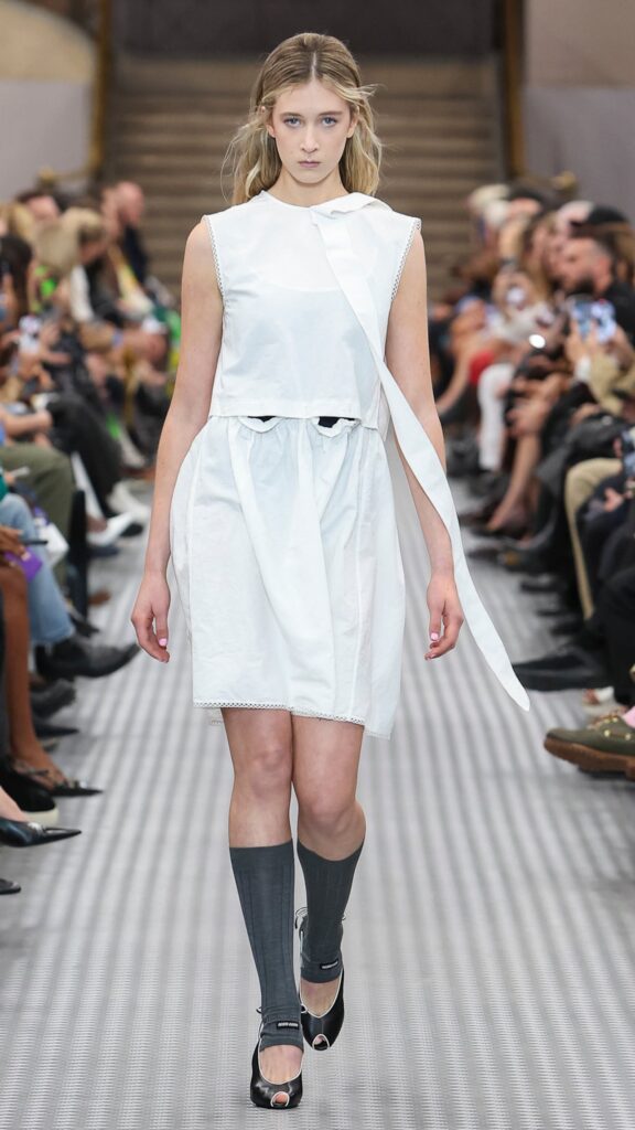 A look from the Spring/Summer 2025 Miu Miu collection. (Photo courtesy of Miu Miu)