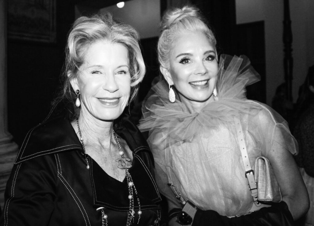 Penny Wright and co-chair Tena Lundquist Faust at the Magpies & Peacocks After Dark 2024 event. (Photo by Jesse Green)