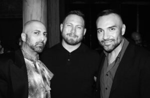 1 M&P AFTER DARK 2024 B&W_-René Garza, Jeremiah Gowen and Jay Rodriguez photo by Jesse Green