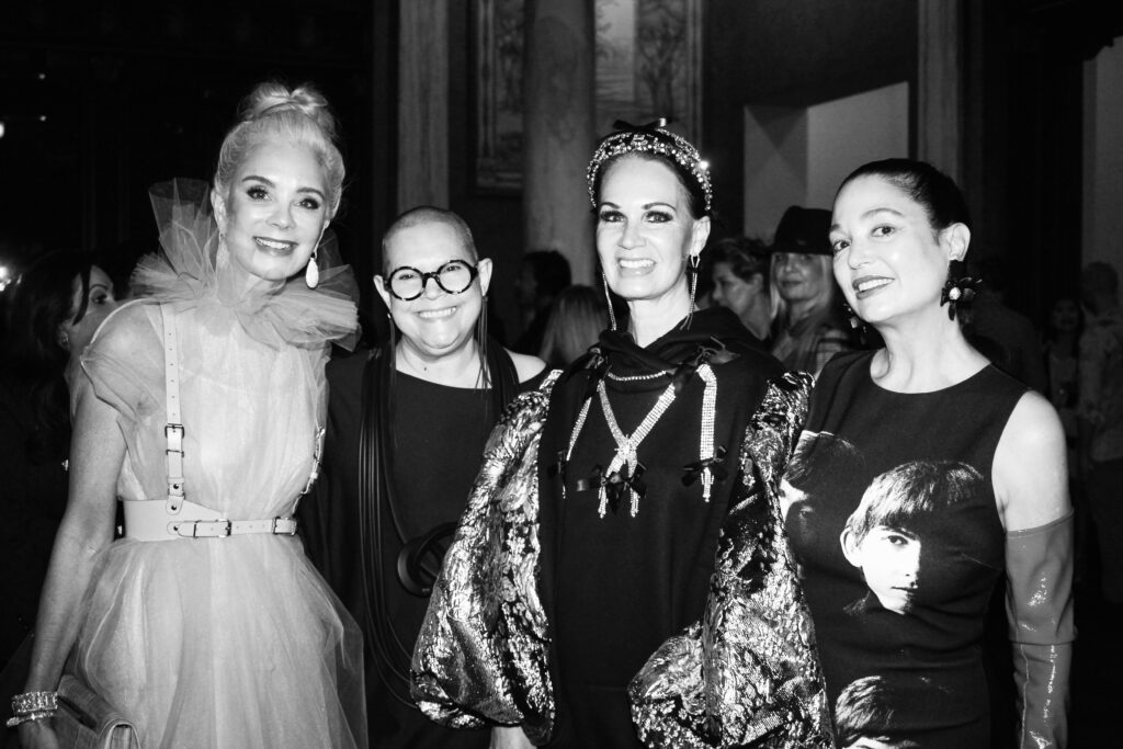 Co-chair Tena Lundquist Faust, founder/CEO Sarah Jayne Smith, Beth Muecke, Maria Bassa at the Magpies & Peacocks After Dark 2024 event. (Photo by Jesse Green)