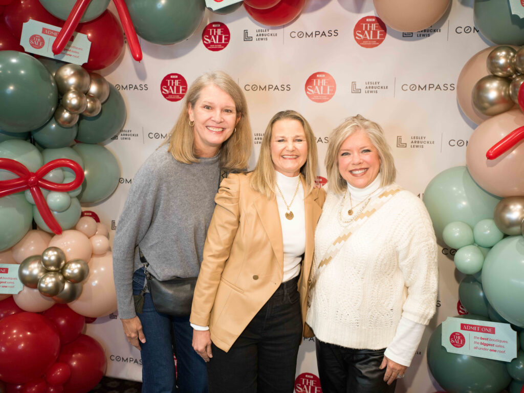 Annmarie Sullivan, Melissa Sands, Karen Schnaki at The Sale (Photo by Daniel Ortiz)