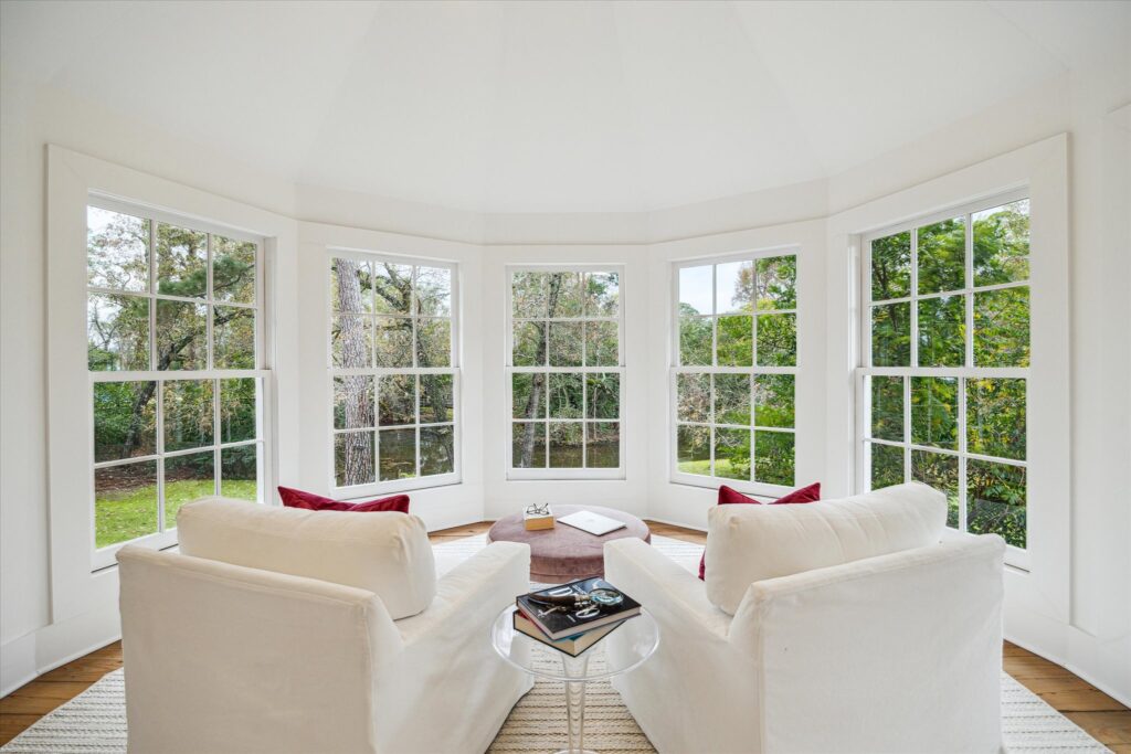 Bay windows offer special charm at 8899 Sandringham in Houston's Bayou Woods subdivision (Photo by TK Images/Compass)