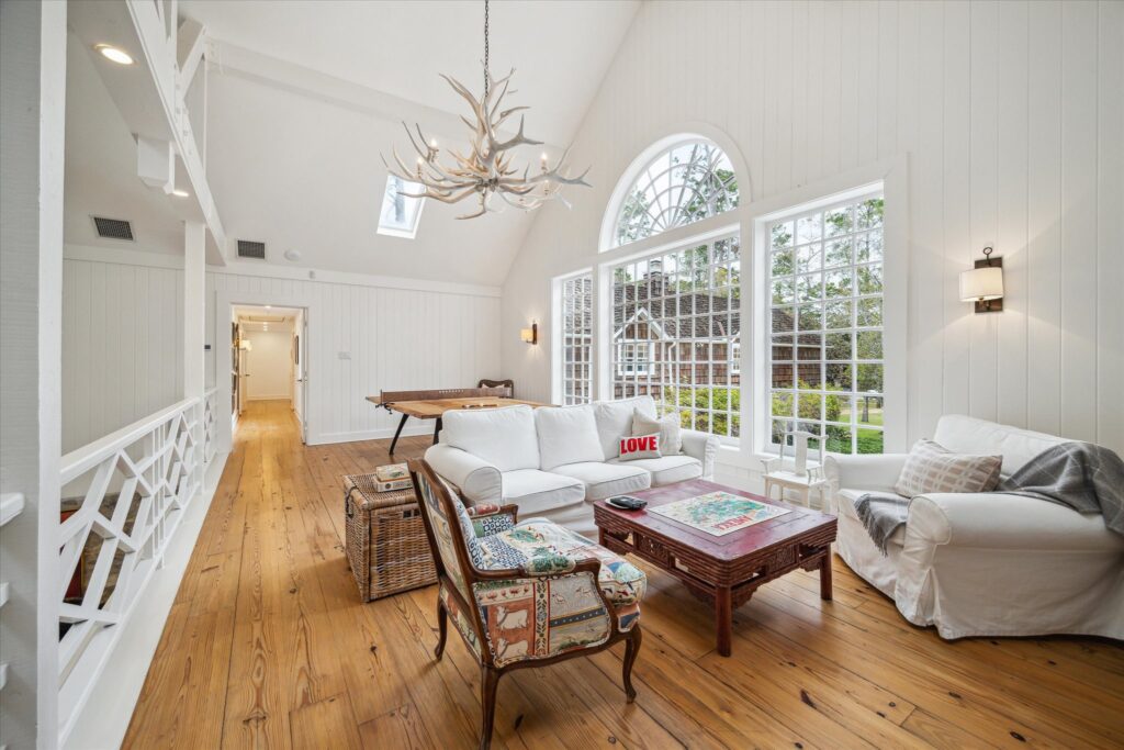 The game room at 8899 Sandringham in Houston's Bayou Woods subdivision (Photo by TK Images/Compass)