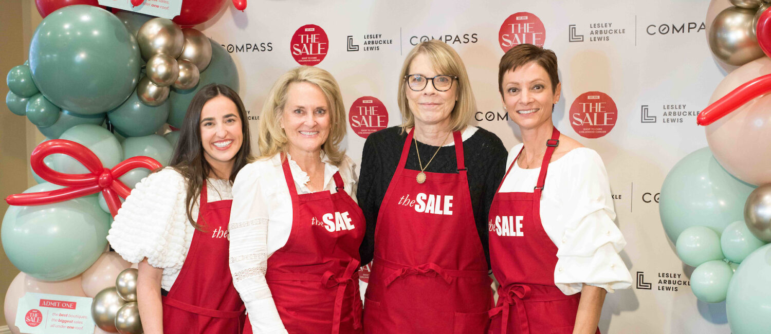 Event chairs Renee Craig, Barbara Towne, Lynn Ramos and Britta Christenson helped make Houston's The Sale success. (Photo by Daniel Ortiz)
