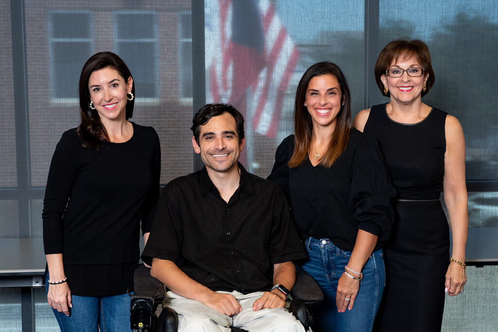Festival chairs Jamie Wolf, Allison & Jeffrey Feinstein, Rori Feldman, Sandi Hellman Wolf. Come see The ReelAbilities Houston Film & Arts Festival on Sunday, February 16. 