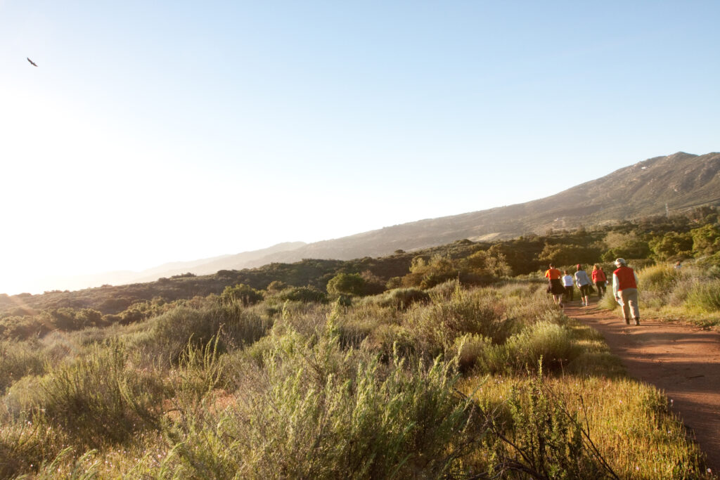 At Rancho La Puerta, a day of wellness begins with a sunrise hike beneath Mexico's Mt Kuchama. 