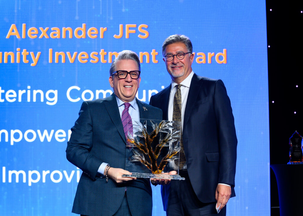 CEO Carl E. Josehart, honoree Dr. Clive Fields at JFS LiVE! 2024: Songs in the Key of JFS  (Photo by Mark Katz, Jeff Fitlow, Michelle West)